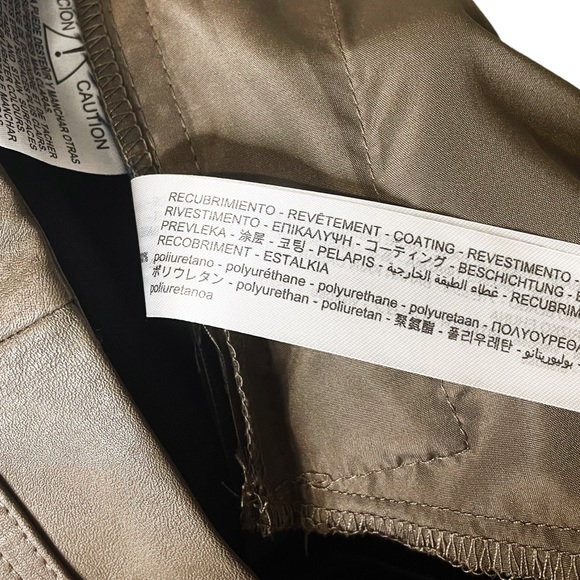 Zara Faux Leather Tie Waist Shorts - Picture 5 of 7